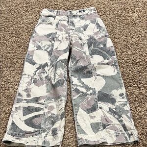 Pilcro The Skipper wide leg crop jeans sz 27